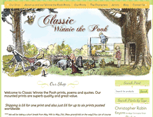 Tablet Screenshot of classicwinniethepooh.com